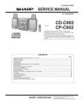 Сервисная инструкция Sharp CD-C602