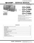 Сервисная инструкция Sharp CD-C606, CD-C1900