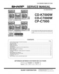 Сервисная инструкция Sharp CD-C7000W, CD-K7000W