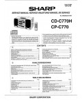 Сервисная инструкция Sharp CD-C770H, CP-C770