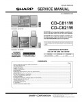 Сервисная инструкция Sharp CD-C811W, CD-C821W