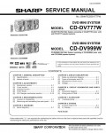 Сервисная инструкция SHARP CD-DV777W, CD-DV999W