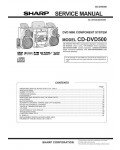 Сервисная инструкция SHARP CD-DVD500