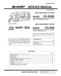 Сервисная инструкция Sharp CD-E600, CD-E66
