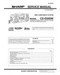 Сервисная инструкция Sharp CD-E600W