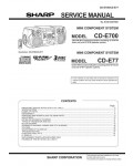 Сервисная инструкция SHARP CD-E700, CD-E77