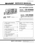 Сервисная инструкция Sharp CD-ES66, CD-ES600