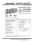 Сервисная инструкция SHARP CD-G14000