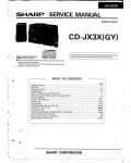 Сервисная инструкция Sharp CD-JX3X