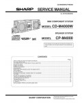 Сервисная инструкция Sharp CD-M4000W
