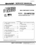 Сервисная инструкция SHARP CD-MPS700