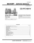 Сервисная инструкция Sharp CD-PC1881V