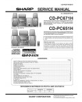 Сервисная инструкция Sharp CD-PC651, PC671H