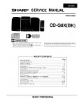 Сервисная инструкция Sharp CD-Q8X