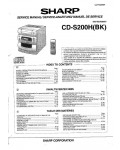 Сервисная инструкция Sharp CD-S200H