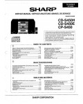 Сервисная инструкция Sharp CD-S450, CP-S450