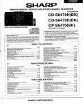 Сервисная инструкция Sharp CD-S6470H, CP-S6470BK