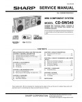 Сервисная инструкция Sharp CD-SW340