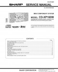Сервисная инструкция Sharp CD-XP160W