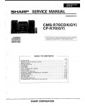 Сервисная инструкция Sharp CMS-R70CDX, CP-R70