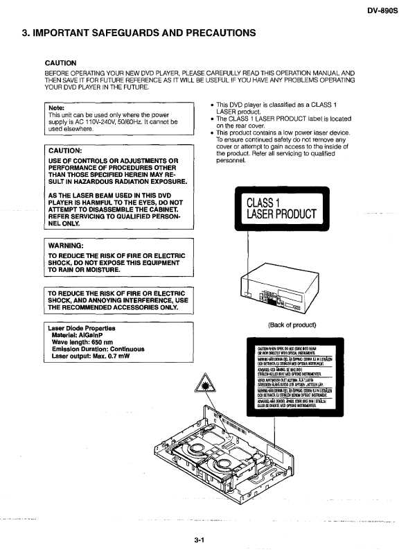 Сервисная инструкция Sharp DV-890S