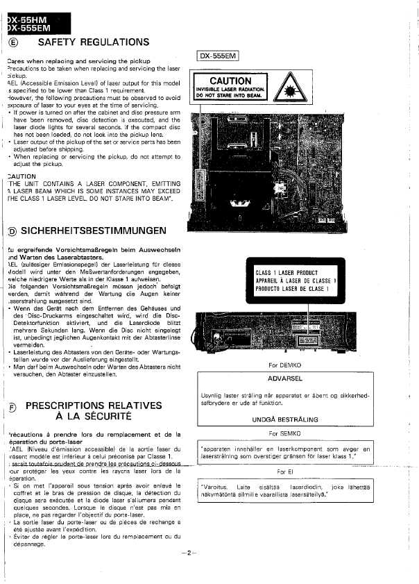 Сервисная инструкция Sharp DX-55HM, DX-555EM