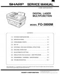 Сервисная инструкция Sharp FO-3800M