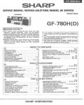 Сервисная инструкция Sharp GF-780H, D