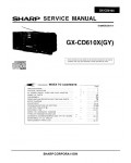 Сервисная инструкция Sharp GX-CD610X