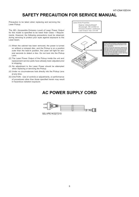 Сервисная инструкция Sharp HT-CN410DVH