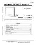 Сервисная инструкция Sharp LC-121M2U, LC-150M2U