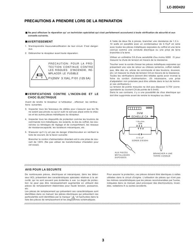 Сервисная инструкция Sharp LC-20D42U