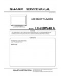 Сервисная инструкция Sharp LC-26DV24U
