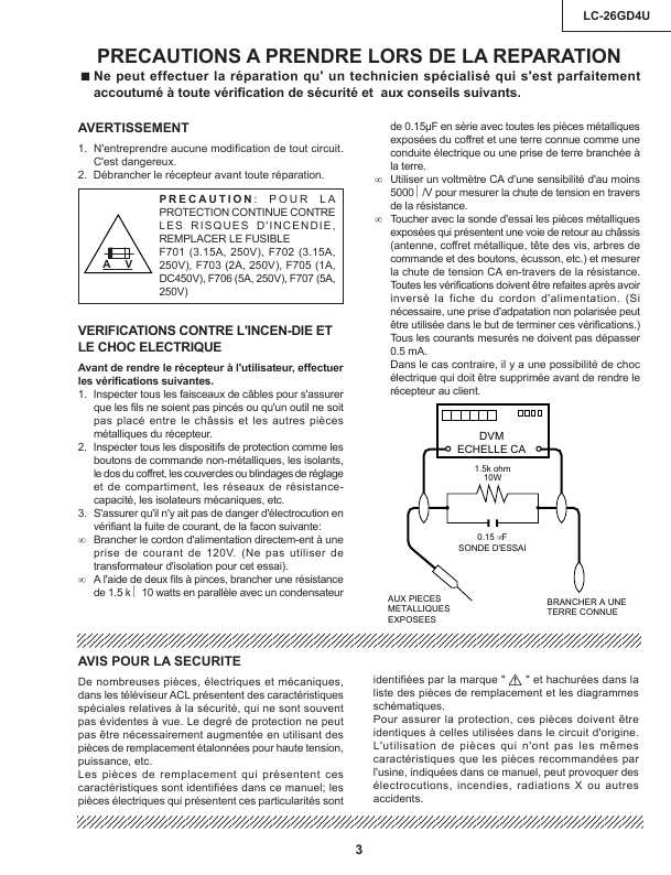 Сервисная инструкция Sharp LC-26GD4U