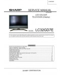 Сервисная инструкция Sharp LC-32GD7E