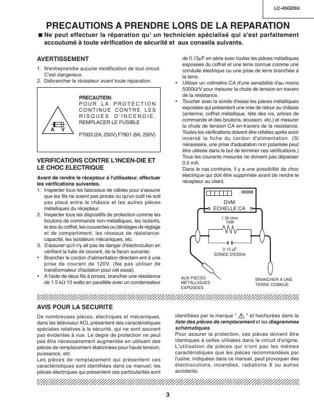 Сервисная инструкция Sharp LC-45GD5U