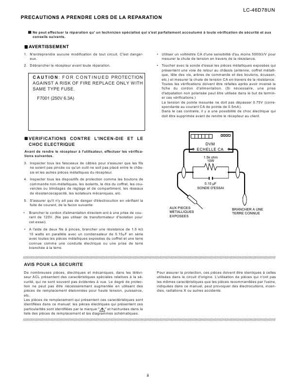 Сервисная инструкция Sharp LC-46D78UN