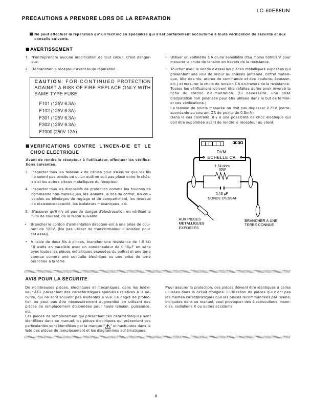 Сервисная инструкция Sharp LC-60E88UN