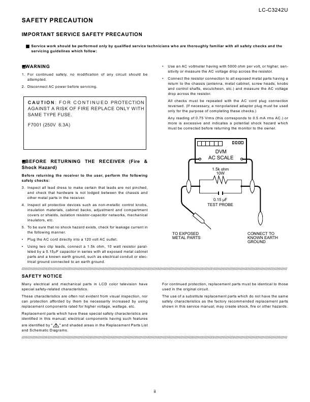 Сервисная инструкция Sharp LC-C3242U