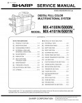 Сервисная инструкция Sharp MX-4100N, 4101N, 5000N, 5001N