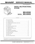 Сервисная инструкция Sharp MX-B382, B402