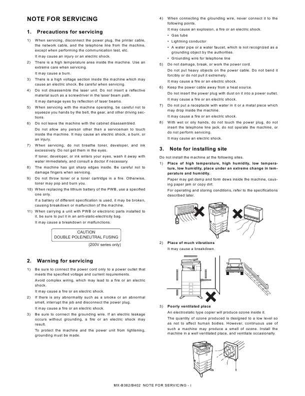 Сервисная инструкция Sharp MX-B382, B402