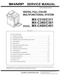 Сервисная инструкция Sharp MX-C310, C311, C380, C381, C400, C401