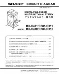 Сервисная инструкция Sharp MX-C310, C311, C380, C381, C400, C401 CIRCUIT DIAGRAMS