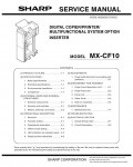 Сервисная инструкция Sharp MX-CF10