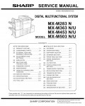 Сервисная инструкция Sharp MX-M283, M363, M453, M503