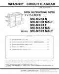 Сервисная инструкция Sharp MX-M283, M363, M453, M503 CIRCUIT DIAGRAM