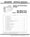 Сервисная инструкция Sharp MX-M623, M753