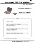 Сервисная инструкция Sharp PC-A800