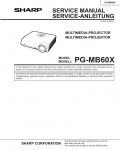 Сервисная инструкция Sharp PG-MB60X